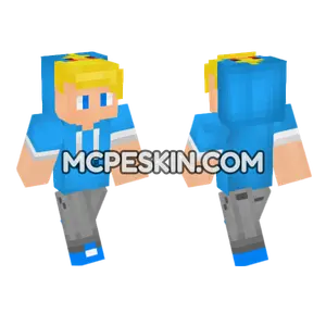 Sbriser Blue Hoodie Minecraft Bedrock skin