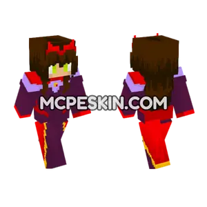 Scarlet Witch Sorcerer Supreme Minecraft Bedrock skin