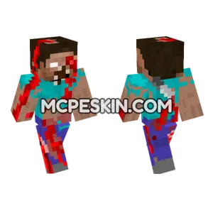 Scary Steve Minecraft Bedrock skin