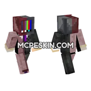 Scary TV Man Minecraft Bedrock skin