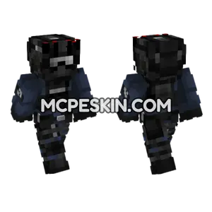 SCP Mobile Task Force Soldier Minecraft Bedrock skin