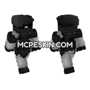 SCP Security Commando Minecraft Bedrock skin
