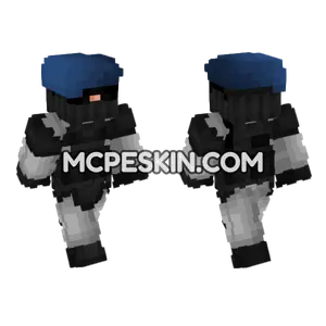 SCP Security Commando Minecraft Bedrock skin