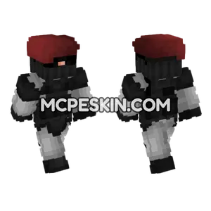 SCP Security Commando V2 Minecraft Bedrock skin
