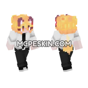 Senko Fox Girl Minecraft Bedrock skin