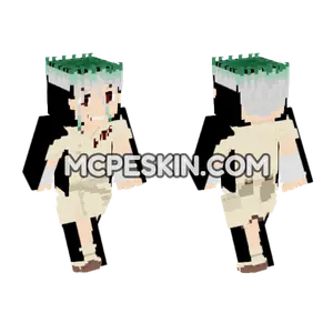 Senku Dr Stone Minecraft Bedrock skin
