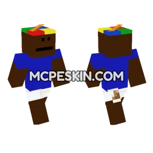Serious Black Kid Minecraft Bedrock skin