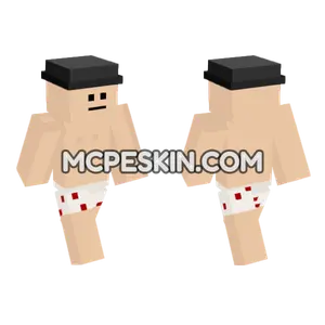 Serious White Kid Minecraft Bedrock skin