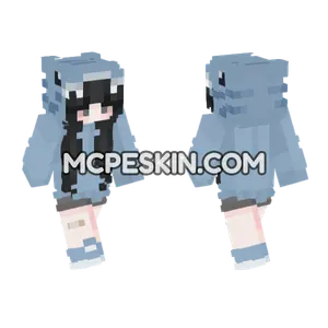 Shark Hoodie Minecraft Bedrock skin