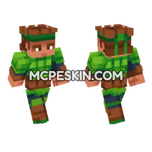 Shelldon The Scarecrow Minecraft Bedrock skin