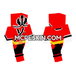 Shinken Red Minecraft Bedrock skin