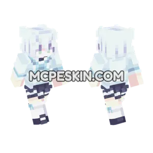 Shirakami Snow Outfit Minecraft Bedrock skin