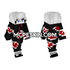 Shiro Akatsuki Outfit Minecraft Bedrock skin