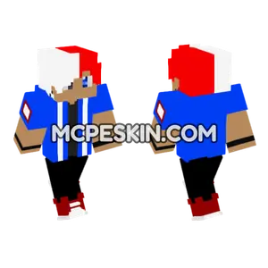 Shoto Todoroki My Hero Academia Minecraft Bedrock skin