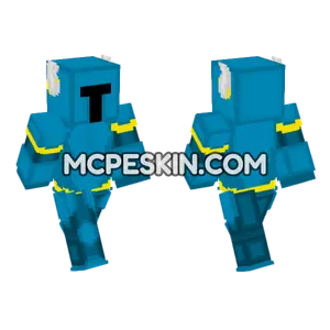 Shovel Knight Blue Armor Minecraft Bedrock skin