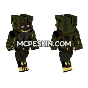 Showbiz Pizza Haunted Springtrap Minecraft Bedrock skin