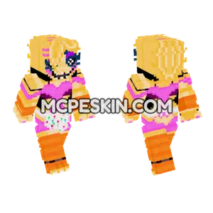Showbiz Pizza Toy Chica Minecraft Bedrock skin