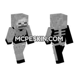 Skeleton Man Minecraft Bedrock skin