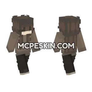 Skin12 Brown Outfit Minecraft Bedrock skin
