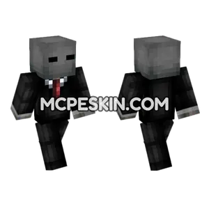Skin2 Black Suit Minecraft Bedrock skin