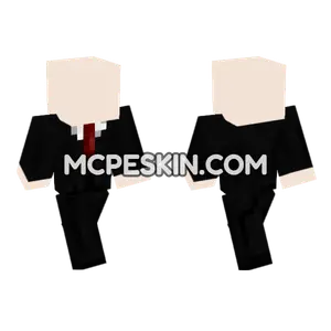 Skin29 Black Suit Minecraft Bedrock skin