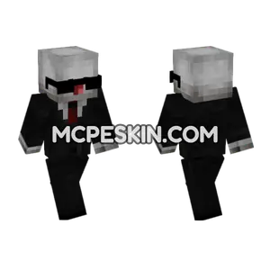 Skin6 Black Suit Minecraft Bedrock skin