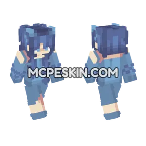 Skygirl Blue Outfit Minecraft Bedrock skin