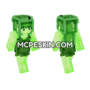 Slime Girl – Jenny Mod Skin Minecraft Bedrock skin