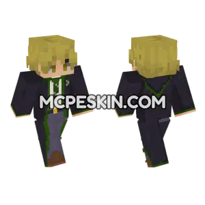 Slytherin Blond Hair Yellow Eyes Minecraft Bedrock skin
