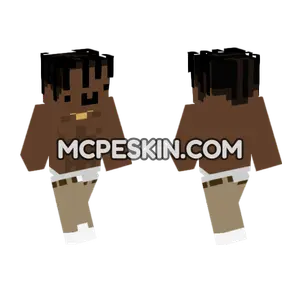 Smiley Face Brown Minecraft Bedrock skin