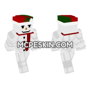 Snowman With Hat Minecraft Bedrock skin