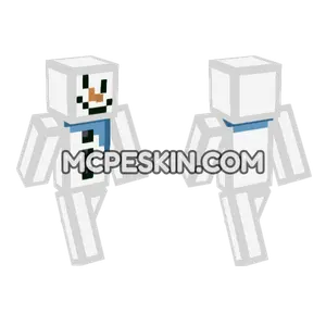 Snowman With Scarf Minecraft Bedrock skin