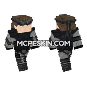 Solid Snake Metal Gear Solid 1 Minecraft Bedrock skin