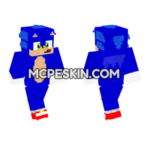 Sonic Movie Improved Minecraft Bedrock skin