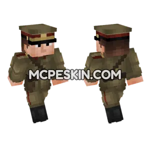 Soviet Red Army Officer Minecraft Bedrock skin