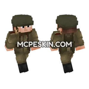 Soviet Red Army Soldier Minecraft Bedrock skin