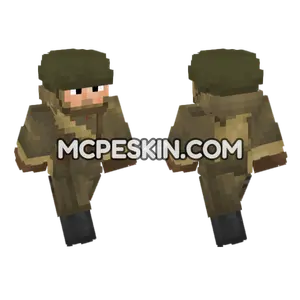 Soviet Red Army Soldier Minecraft Bedrock skin