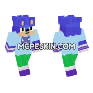 Speedrunn R Sonic Minecraft Bedrock skin