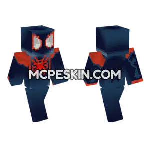 Spider-Man Miles Morales Minecraft Bedrock skin