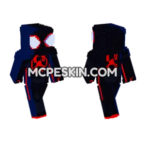 Spider-Man Miles Morales Across Spider-Verse Minecraft Bedrock skin