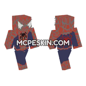 Spider-Man Raimi Red Blue Minecraft Bedrock skin