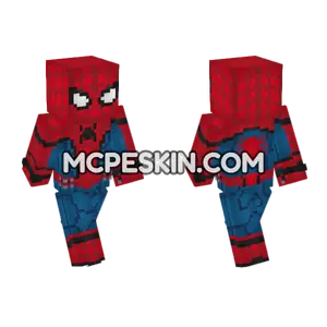Spider-Man Star Suit Minecraft Bedrock skin