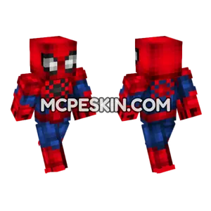 Spider-Man Suit Minecraft Bedrock skin