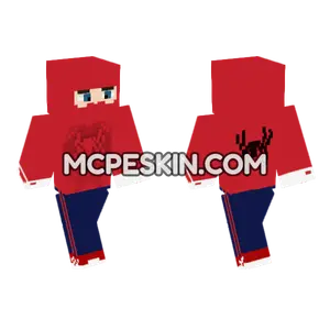 Spider-Man Suit Minecraft Bedrock skin