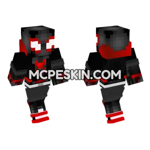 Spider-Man Suit Black Minecraft Bedrock skin