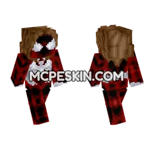 Spider-Woman Red Suit Minecraft Bedrock skin