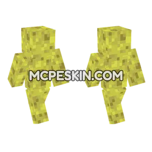 Sponge Bob Skin Minecraft Bedrock skin