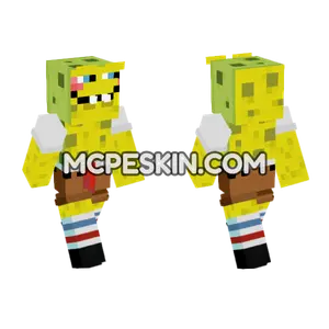 Spongebob Skin 2 Minecraft Bedrock skin