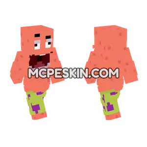 Spongebob Skin 3 Minecraft Bedrock skin