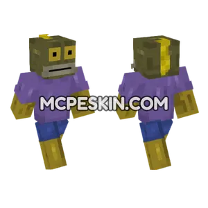 Spongebob Skin 7 Minecraft Bedrock skin